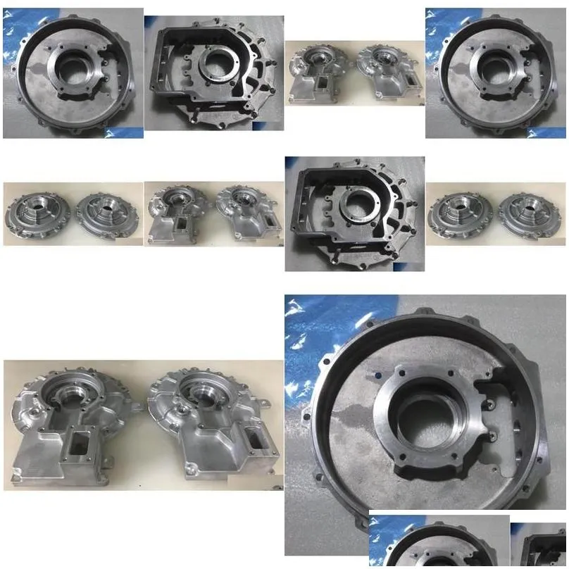 casting forging services parts front and rear end caps aluminum alloy chassis frame precision metal part with 3d printing sand drop de
