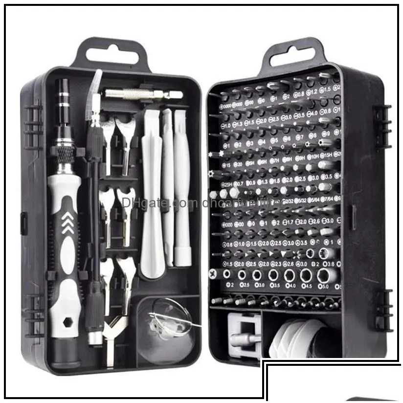 professional hand tool sets mini case for repair 135 in 1 screwdriver set of screw driver bit precision mobile phone tools kit torx dr