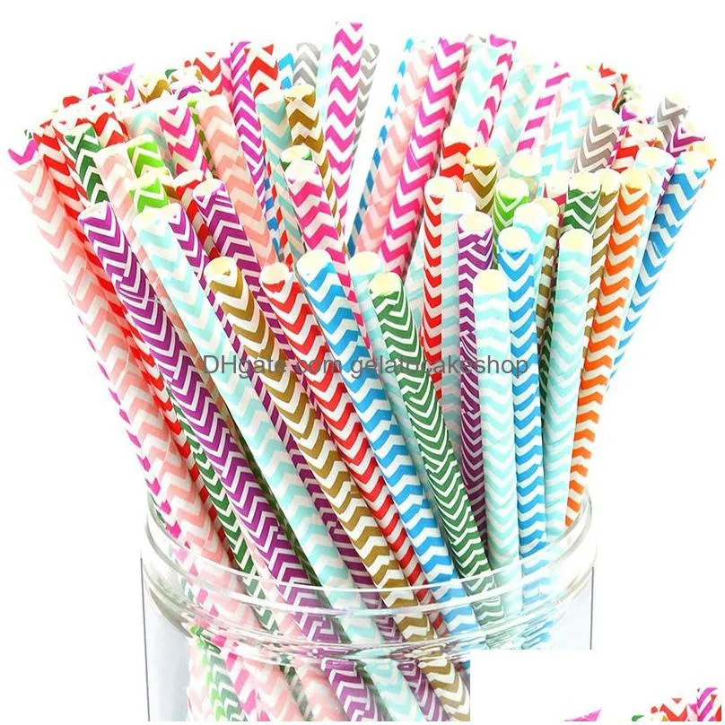 1000pcs lot colorful drink paper straws strip drink paper straws 61 colors ecofriendly drinking straws