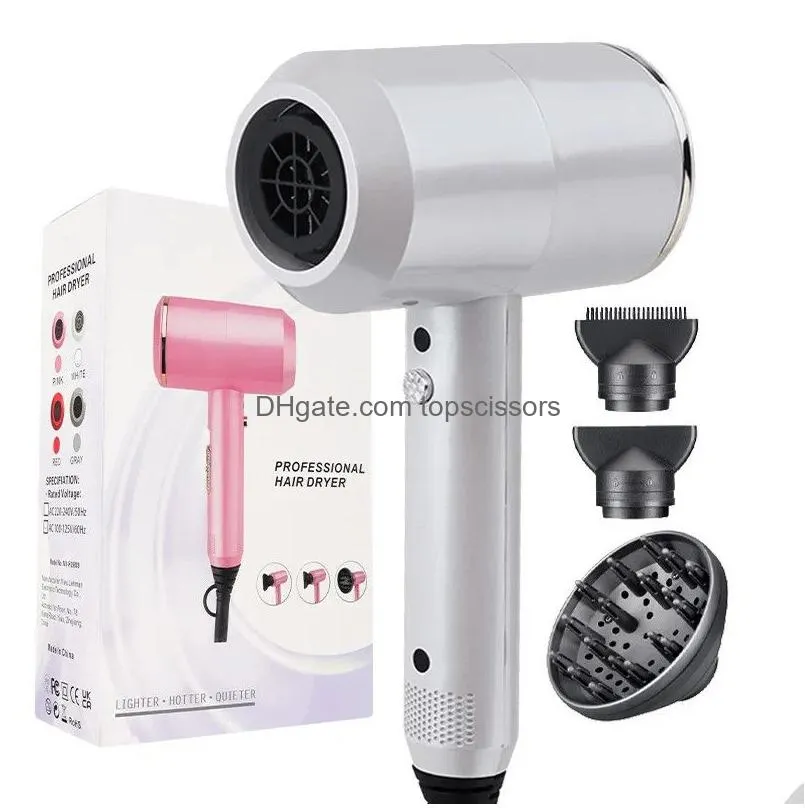 Hair Dryers Negative Ion Folding Hair Dryer High-Power Household Salon El Internet Red Hammer Drop Delivery Hair Products Hair Care St Dhpyj