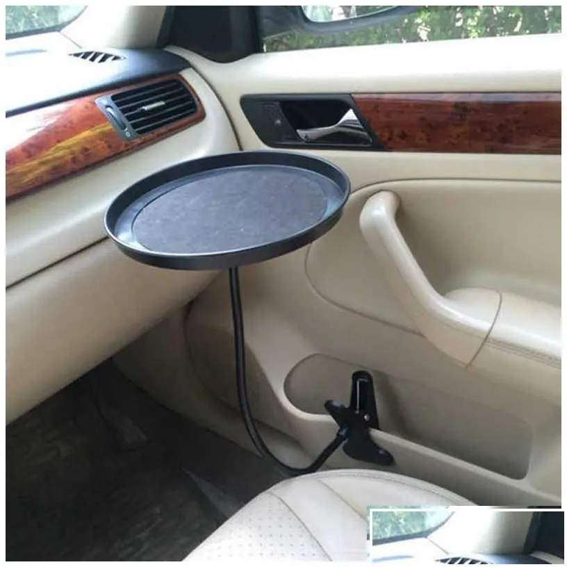 other interior accessories car food tray with clamp bracket folding dining table drink holder pallet back seat water cup swivel dr