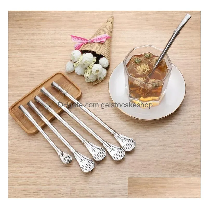 12cm 15cm 18cm stainless steel bombilla straws stainless steel drinking yerba mate straw gourd bombilla filter straw spoons