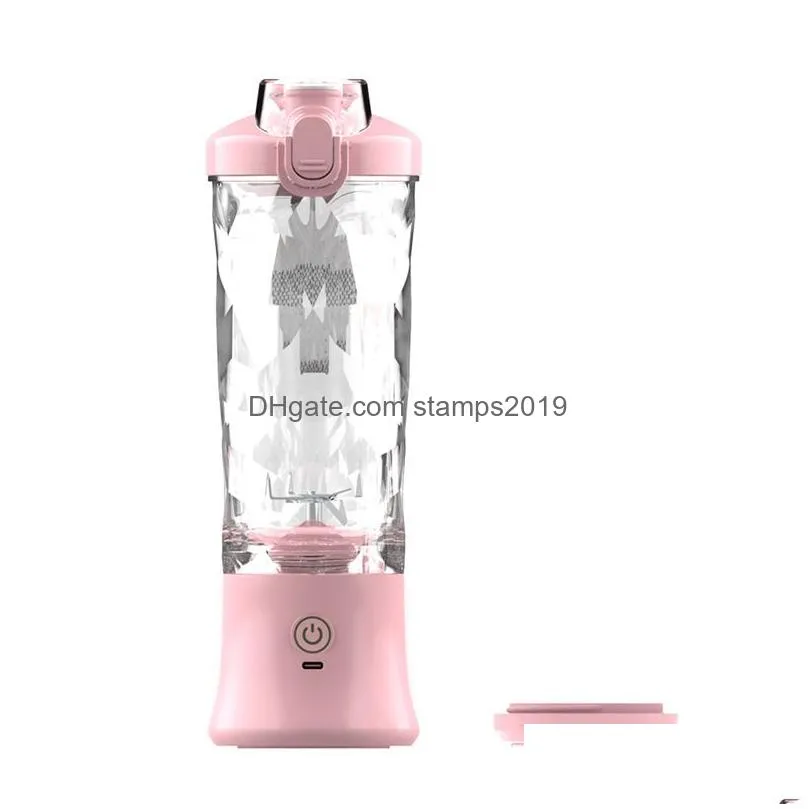 waterproof portable travel blender 600ml smoothie maker with spout portable blender usb rechargeable protein blender