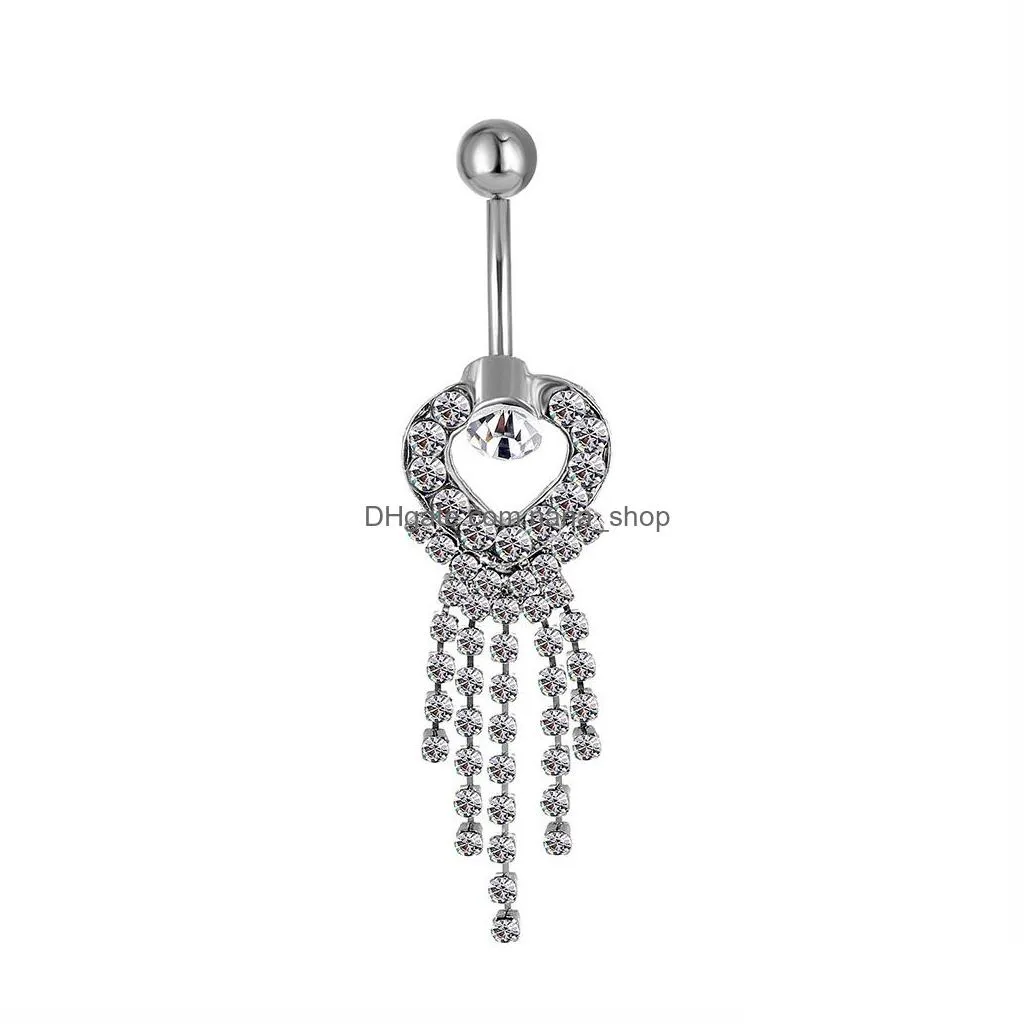 Navel & Bell Button Rings D0084 Shoe Style Belly Navel Button Ring Ltblue01234565435407 Drop Delivery Jewelry Body Jewelry Dh4Zb