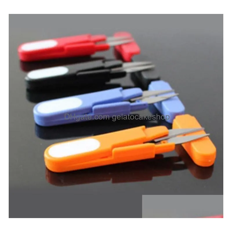 1200pcs/lot clippers sewing trimming scissors nipper embroidery thrum yarn fishing thread beading cutter mini tool dhs 