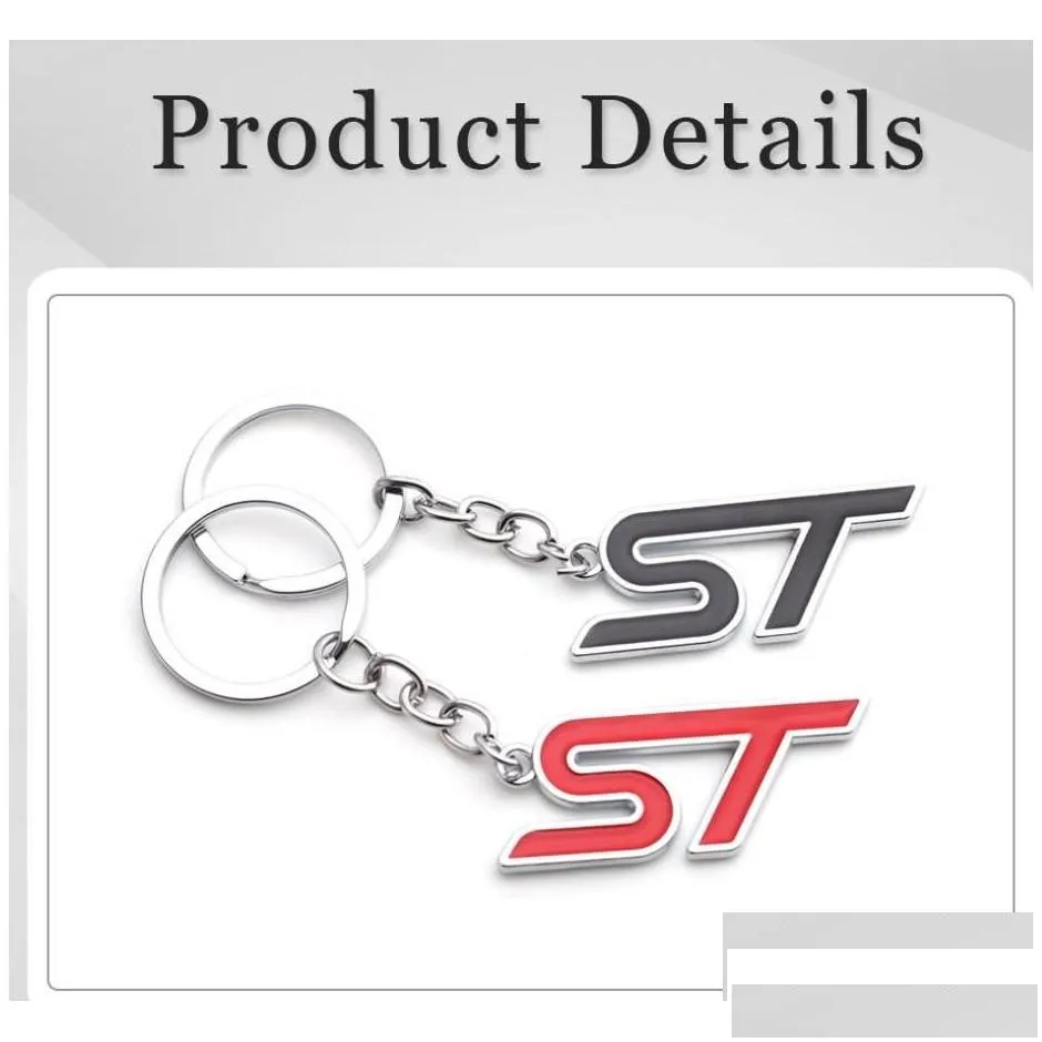 car stickers 50 pcs st keychain badge keyring metal key chain ring holder for ford logo focus fiesta ecosport 2009 - mondeo kuga fusio