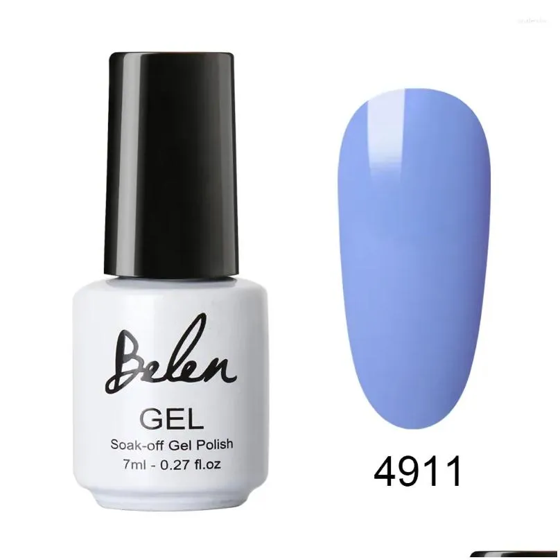 nail gel belen 7ml summer pure color macaron uv polish lacquer semi permanent lucky hybrid paint gellak manicure diy varnishes