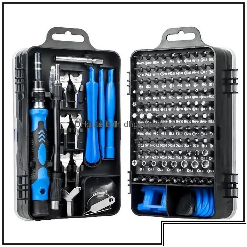 professional hand tool sets mini case for repair 135 in 1 screwdriver set of screw driver bit precision mobile phone tools kit torx dr