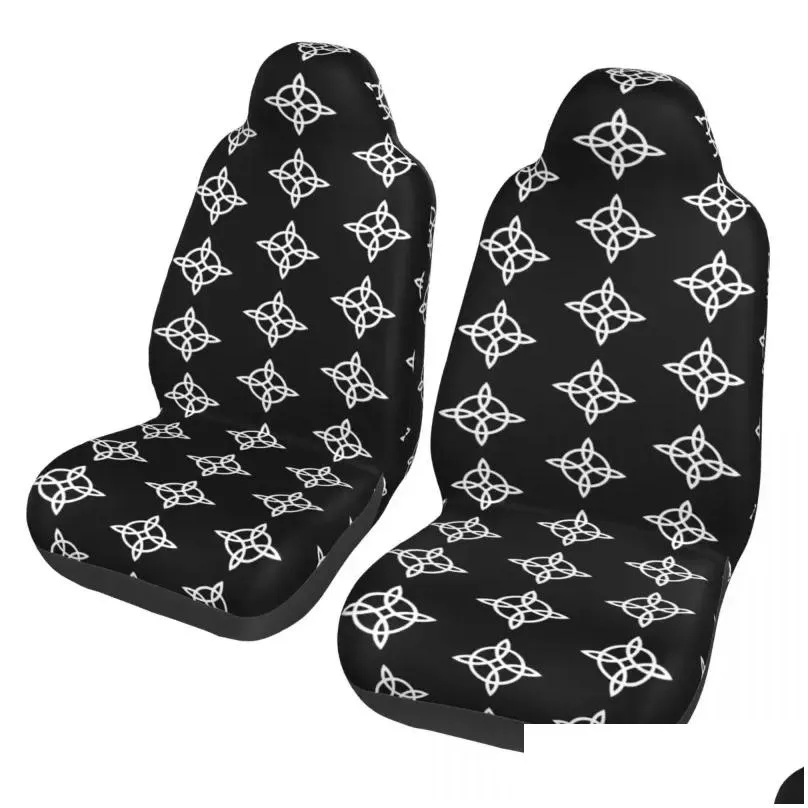 car seat covers witch knot gothic cover custom printing universal front protector accessories cushion set