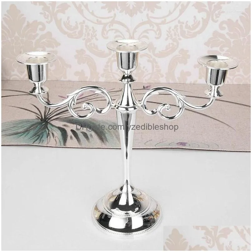 candle holders holder rack metal wedding candlestick decor european stand light for home