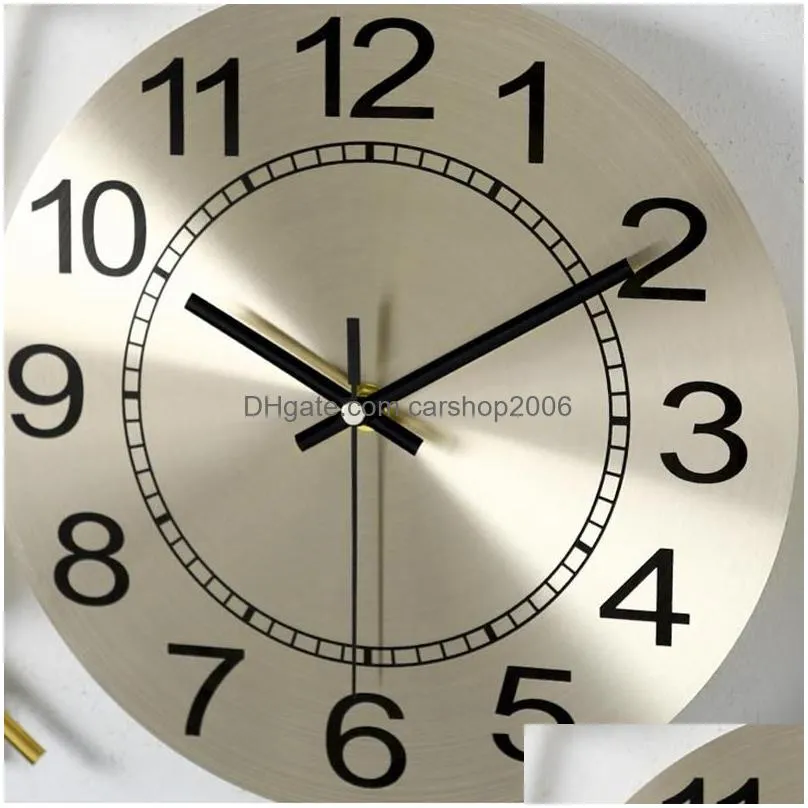 wall clocks digital living room clock unusual design luxury metal kitchen silent reloj de pared home decor modern