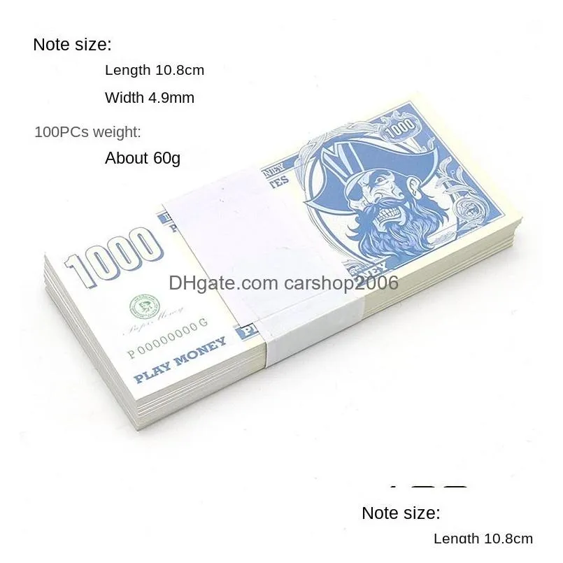 other festive party supplies party supplies film money banknote 5 10 20 50 gbp relist toy bar accessoires copie de monnaie faux 100 pcs /