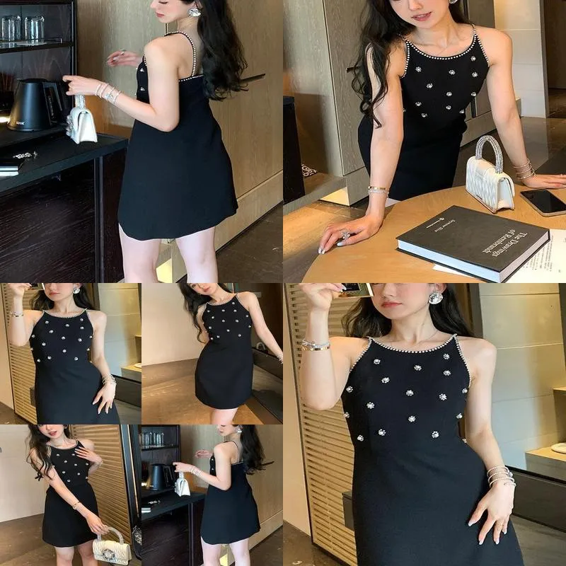black halter dress with superior sense custom diamond style heavy industry little black dress sleeveless sundress summer