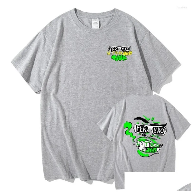 Men`S T-Shirts Mens T Shirts Ferxxoo Feid 2024 Retro Men/Women Graphic Sweatshirt Vintage Funny Summer Cotton T-Shirt Uni Tee Classic Otevr