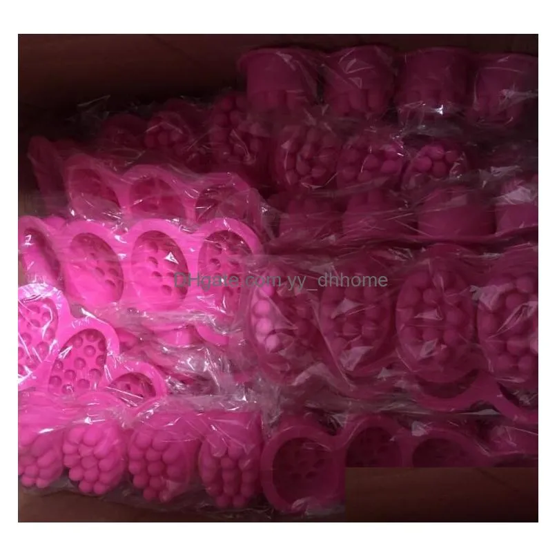 100pcs soap molds for soap making massage bar silicone mold 3d for pudding soap jelly mould tray durable