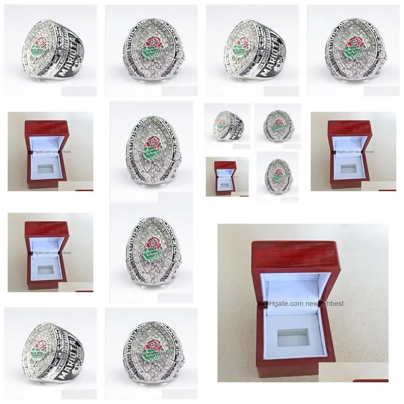 Cluster Rings 2014 Oregon S Rose Bowl College Football Championship Ring Fans Souvenir Collection Festival Party Birthday Gift8548290 Dhwwx