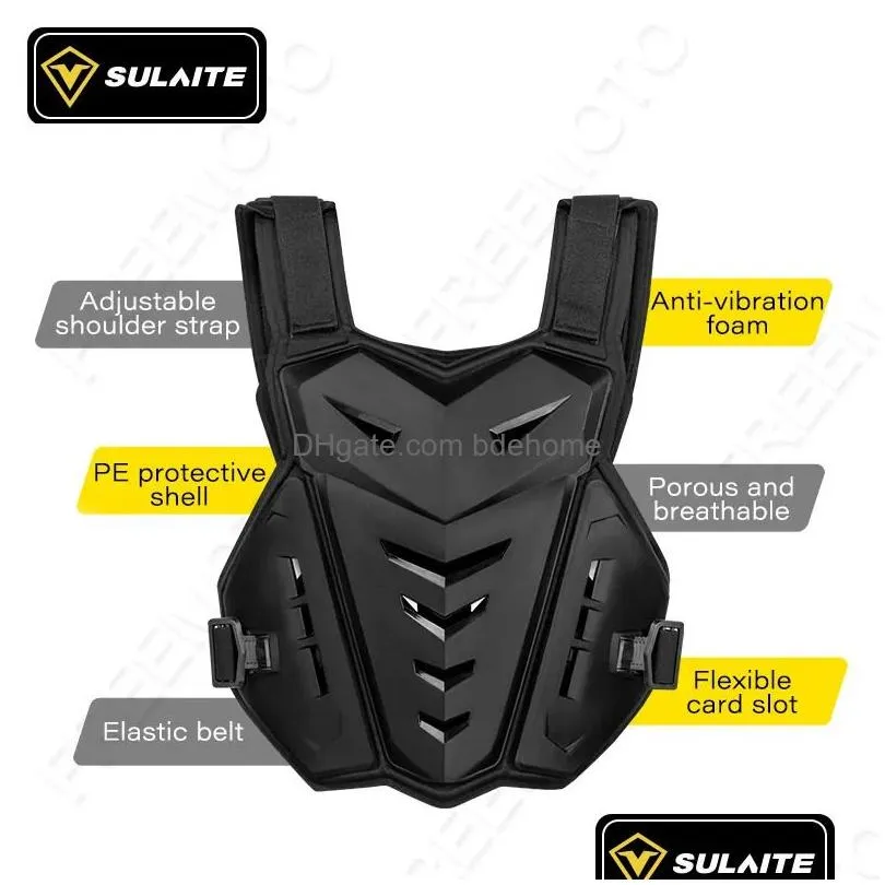 Back Support Saite Motocross Body Armor Motorcycle Jacket Moto Vest Chest Protector Off-Road Dirt Bike Protective Gear Drop Delivery Dht1C