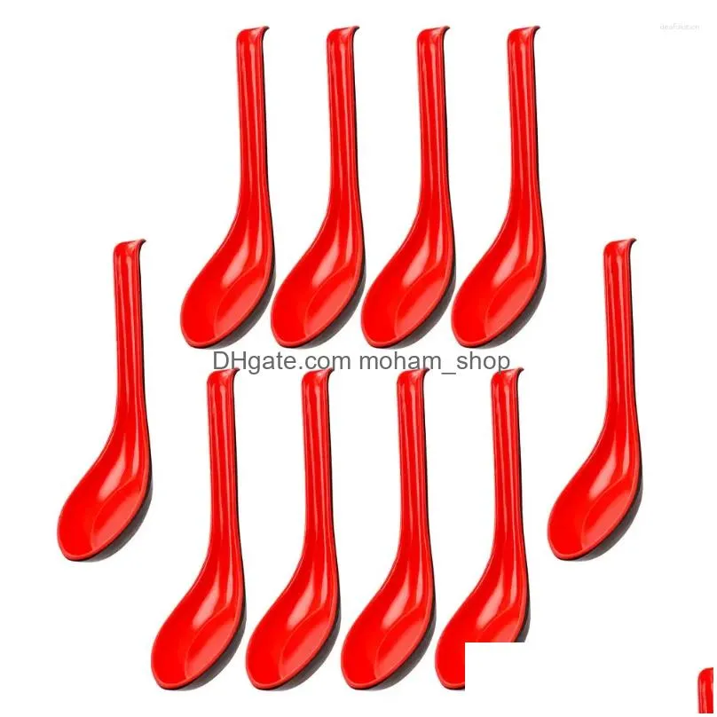 spoons 10pcs household ramen multi-function dinner convenient home supply wooden