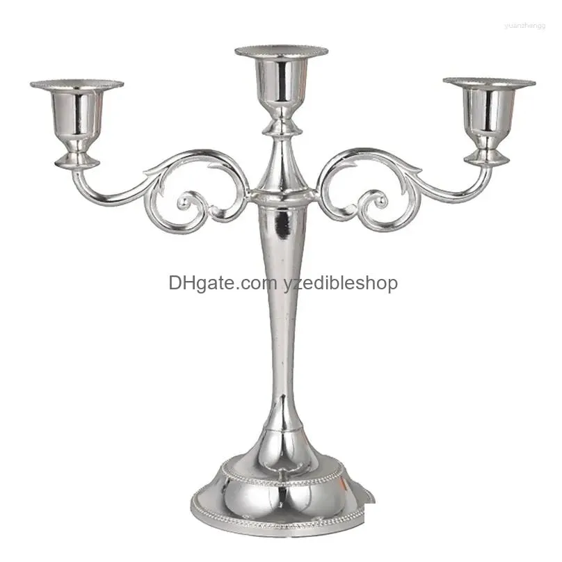 candle holders holder rack metal wedding candlestick decor european stand light for home