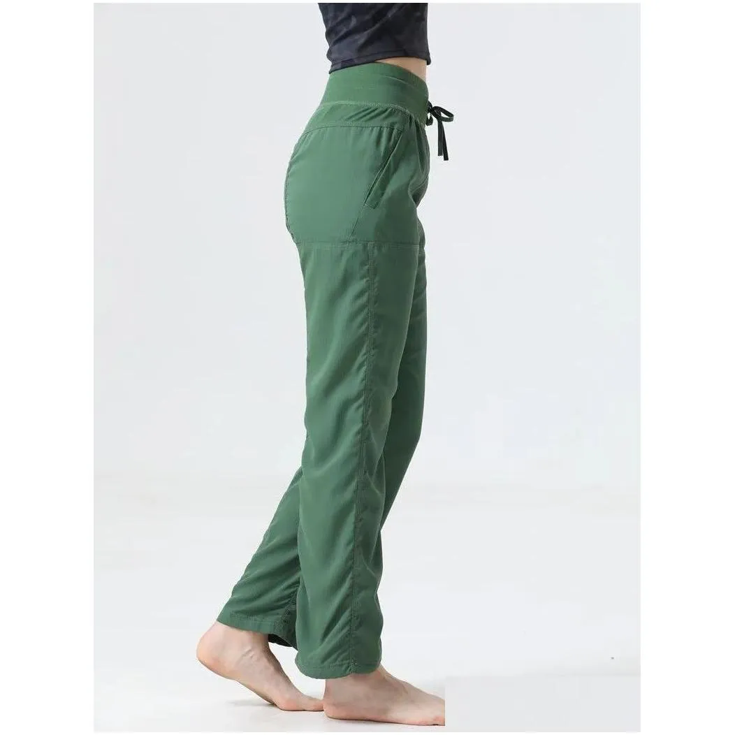 align yoga lu lu lady perfectly oversized trousers sports sweatpant woman straight-leg casual pants full length pockets dance studio yogas p