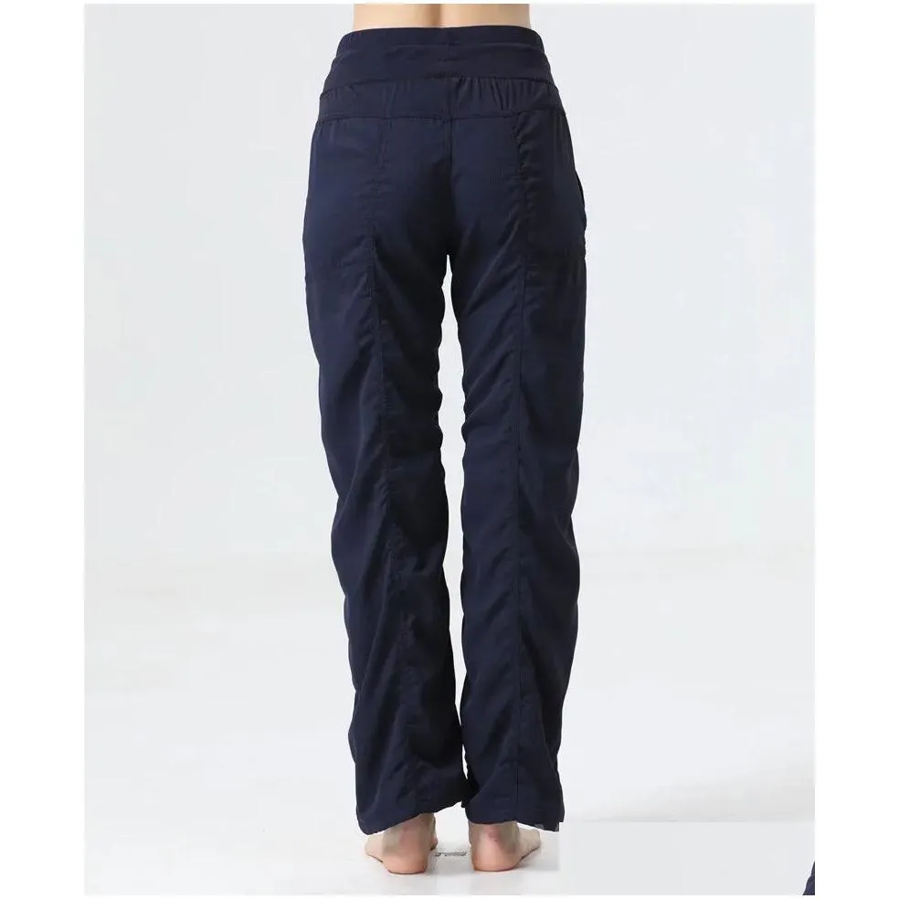 align yoga lu lu lady perfectly oversized trousers sports sweatpant woman straight-leg casual pants full length pockets dance studio yogas p