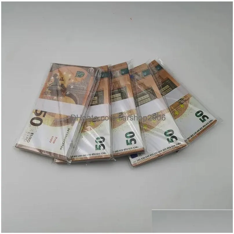 other event party supplies wholesale prop toy copy money faux billet 10 20 50 100 euro fake banknotes dollar