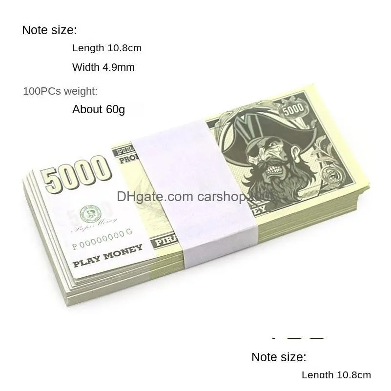 other festive party supplies party supplies film money banknote 5 10 20 50 gbp relist toy bar accessoires copie de monnaie faux 100 pcs /