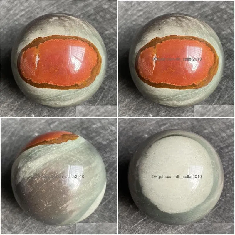 Decorative Objects & Figurines Decorative Figurines 189G Natural Crystal Ball Ocean Jasper Sphere Rock Decoration Rough Polished Quart Dhlep