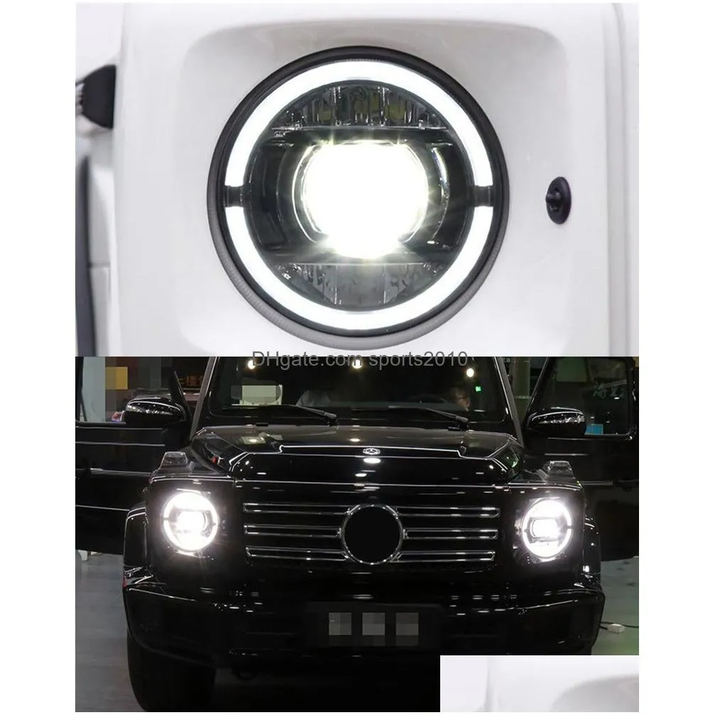 Other Interior Accessories Led Daytime Running Head Light For Benz W463 Headlight 2007-2021 Turn Signal Dual Beam Lamp Lens Drop Deliv Dhf6P