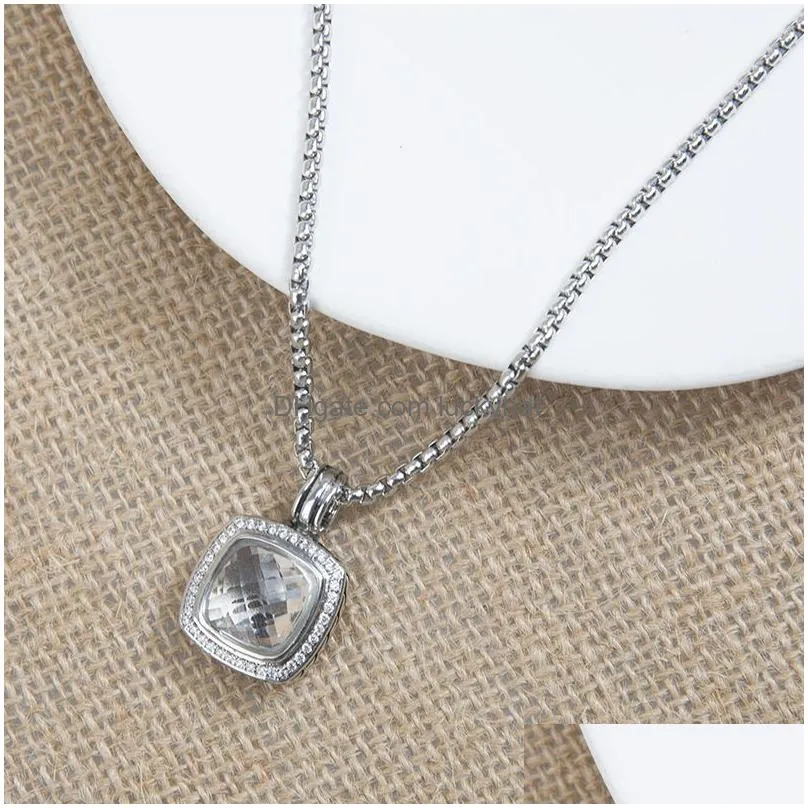 Pendant Necklaces Jewelry Women Necklace Pendant For Ladies Fashion Copper Banquent Accessories Gift Drop Delivery Jewelry Necklaces P Dh1Nd