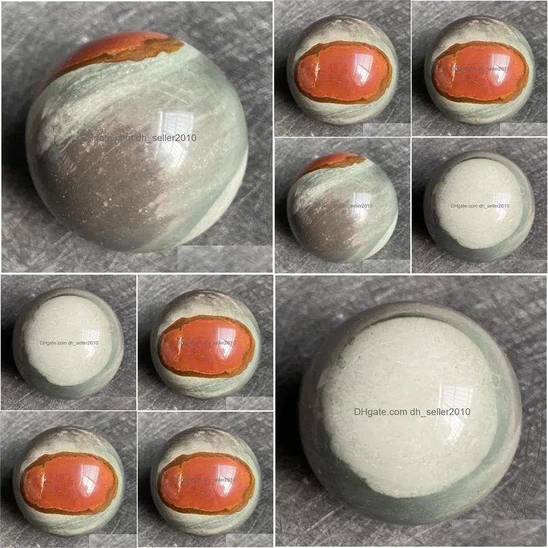 Decorative Objects & Figurines Decorative Figurines 189G Natural Crystal Ball Ocean Jasper Sphere Rock Decoration Rough Polished Quart Dhlep