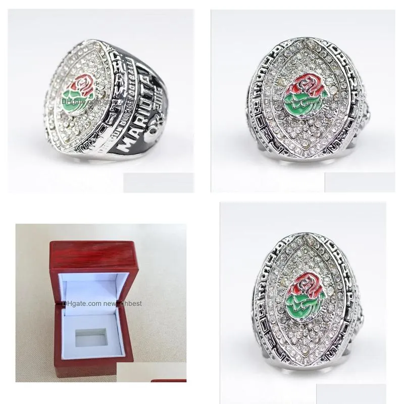 Cluster Rings 2014 Oregon S Rose Bowl College Football Championship Ring Fans Souvenir Collection Festival Party Birthday Gift8548290 Dhwwx