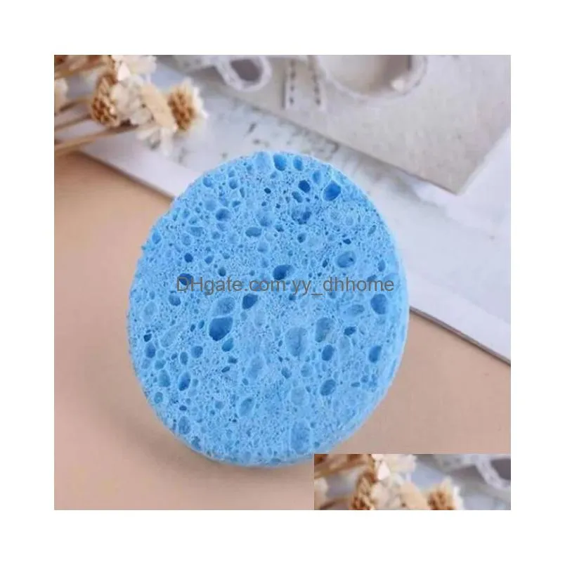 wood pulp sponge cellulose compress cosmetic puff facial washing sponge face care cleansing makeup remover tools