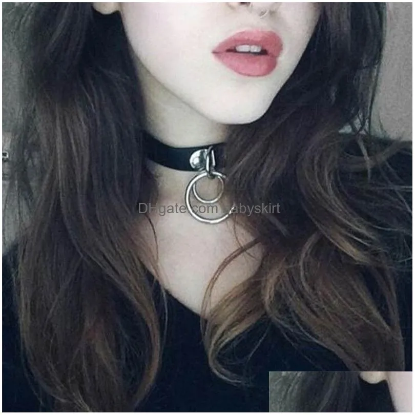 Other Massage Items Morease Punk Style Y Necklace Neck Double Ring Bdsm Toys For Women Bondage Adt Games Brinquedos O Drop Delivery Dhw0G