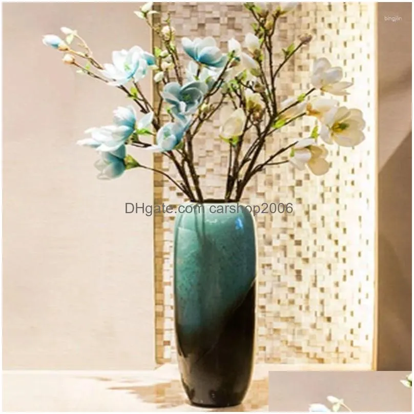 vases retro ceramic vase pot vaso flowers large big floor antique living room home decoration craft classical accessorie arrangement