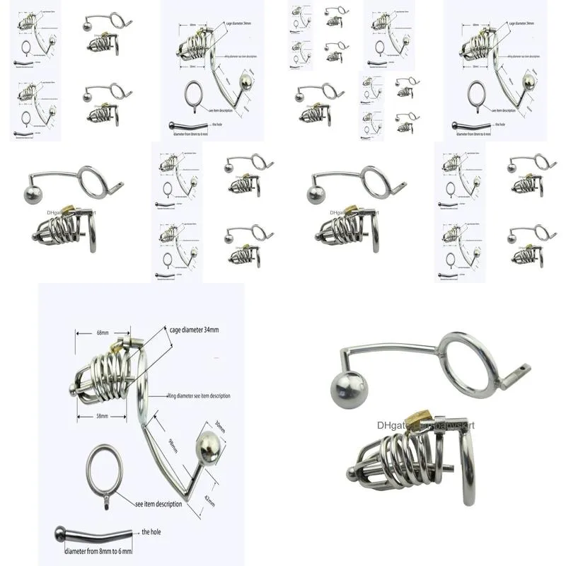 Other Massage Items Mtifunction Male Lock With Anal Hook Penis Ring Belt Cock Toy Adt Game Cpa1599950518 Drop Delivery Dhjpo