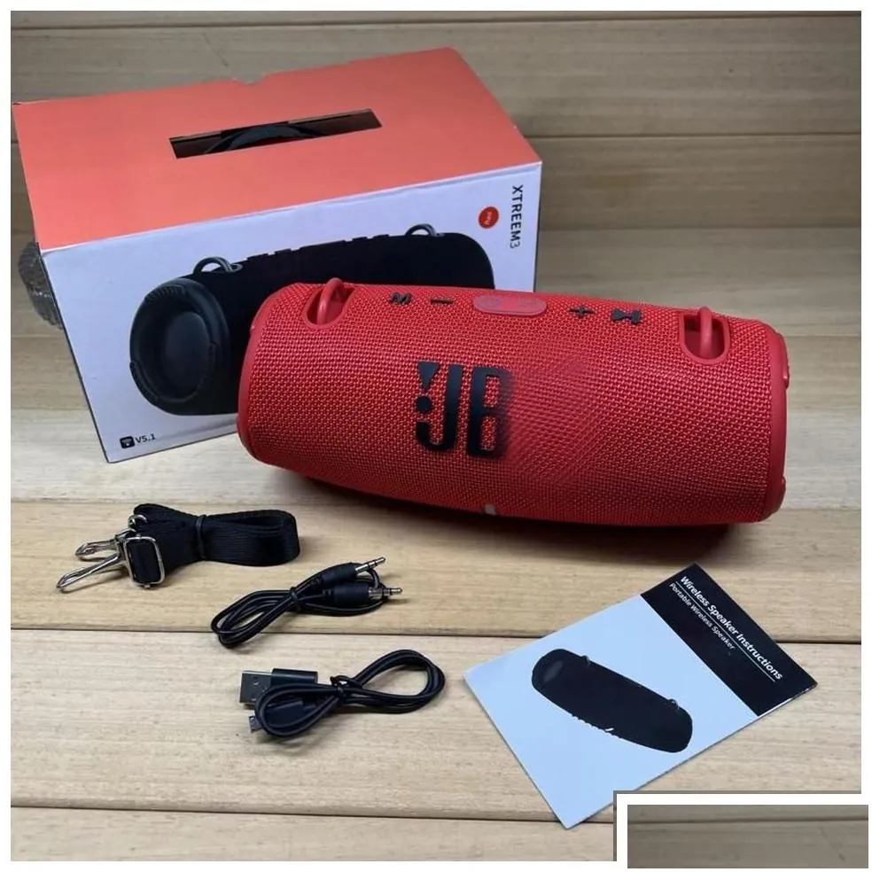 Portable Speakers Xtreme 3 Speaker Wireless Bluetooth 5.0 Waterproof Sports Bass Outdoor S Stereo Music Drop Delivery Electronics Otfhx