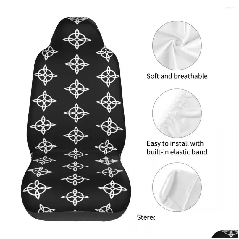 car seat covers witch knot gothic cover custom printing universal front protector accessories cushion set