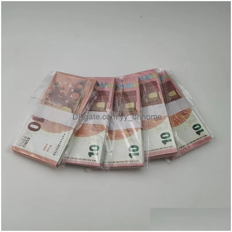 other festive party supplies party supplies fake money banknote 10 20 50 100 200 500 euros realistic toy bar props copy currency movie money faux-billets