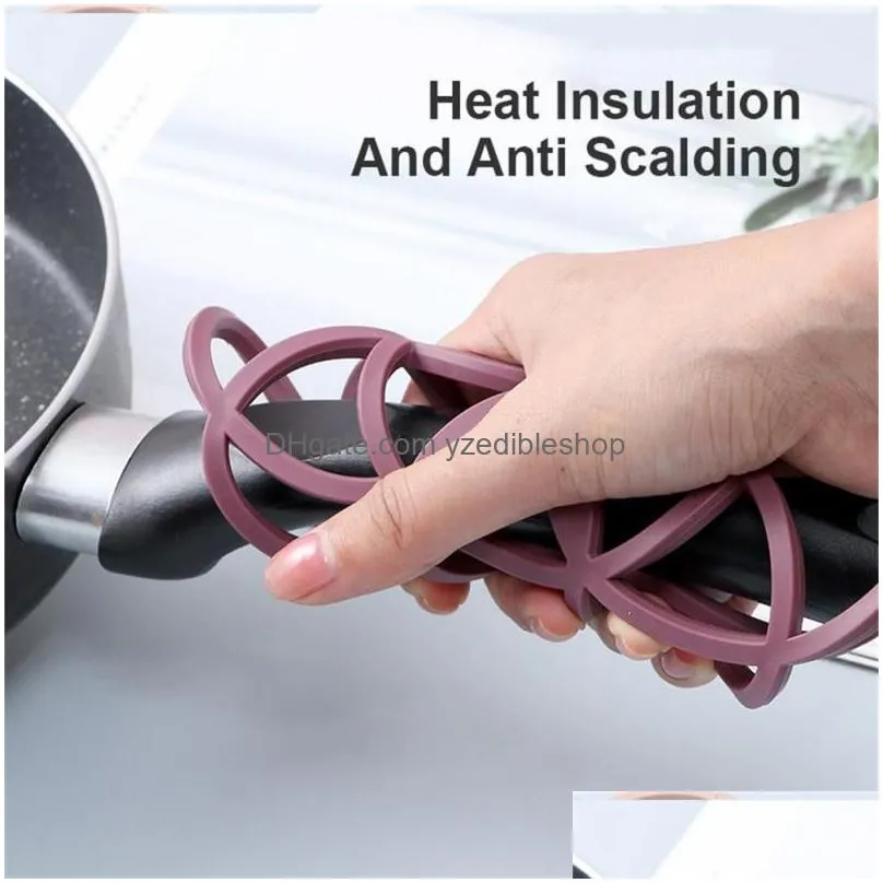 mats pads kitchen creative silicone heat insulation pad thicken dining table pot bowl anti-scalding anti-heat decoration