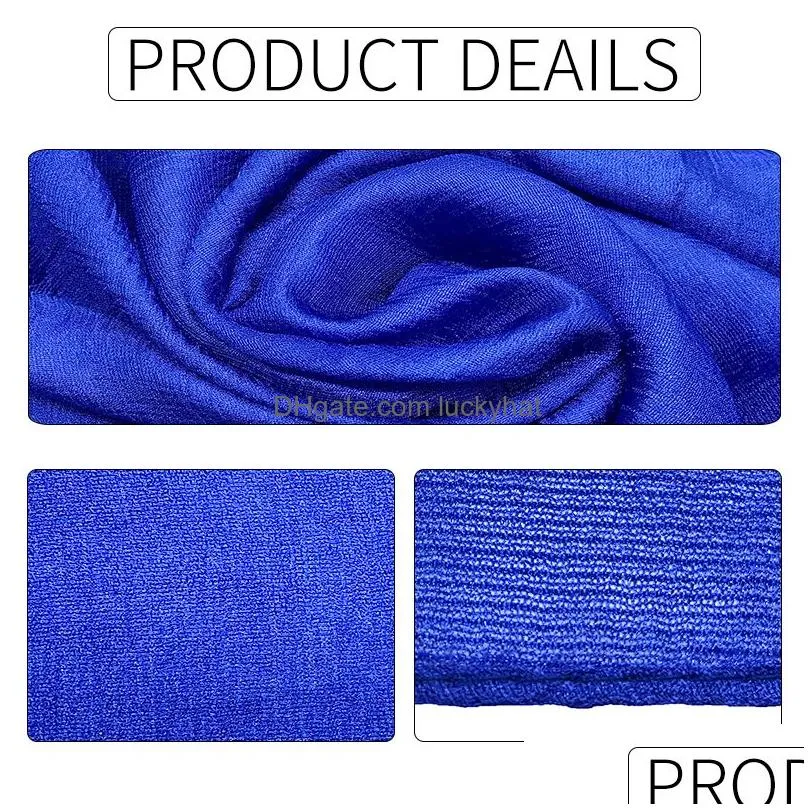 Scarves Fashionable Ladies Scarf Linen Pure Color Silk Soft Shawl0186905038415387 Drop Delivery Fashion Accessories Hats, Scarves Glov Dh3Vw