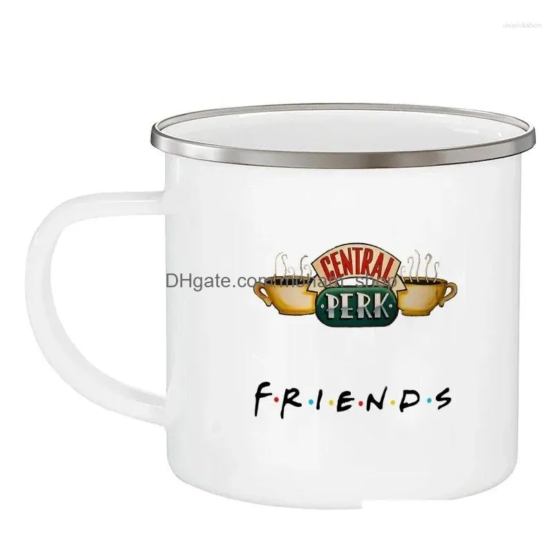 mugs custom printed enamelled cup gift personalised name text coffee mug drop