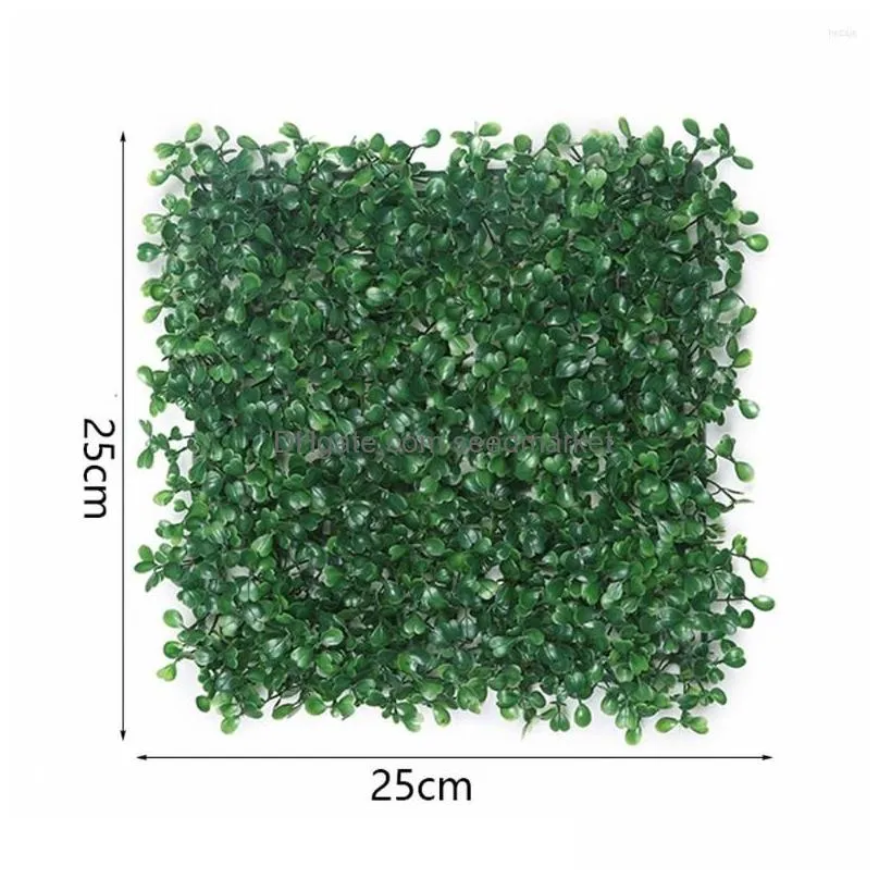 decorative flowers green artificial plants wall panel plastic outdoor lawns carpet decor home wedding backdrop party grass flower