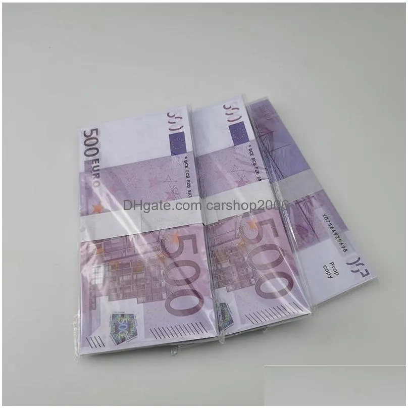 other festive party supplies party supplies fake money banknote 10 20 50 100 200 500 euros realistic toy bar props copy currency movie money faux-billets