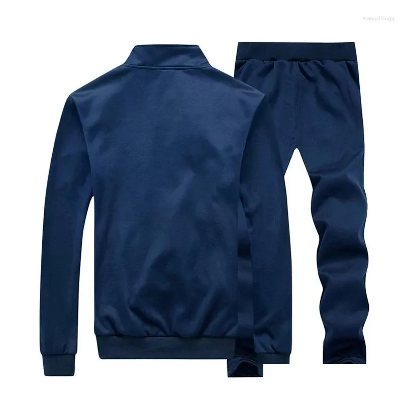 Men`S Tracksuits Mens Tracksuits Maxla Autumn Tracksuit Suit Casual Joggers Hooded Sportswear Jackets Pants 2 Piece Sets Male Sports Otsaq