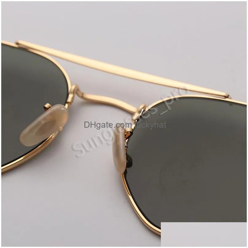 Sunglasses Brand Fashion Sunglasses Women Luxury Designer Sun Glasses Double Bridge Woman With Leather Case For Mens9059540 Drop Deli Dhzka