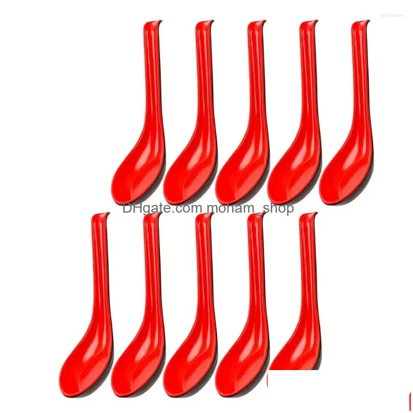 spoons 10pcs household ramen multi-function dinner convenient home supply wooden