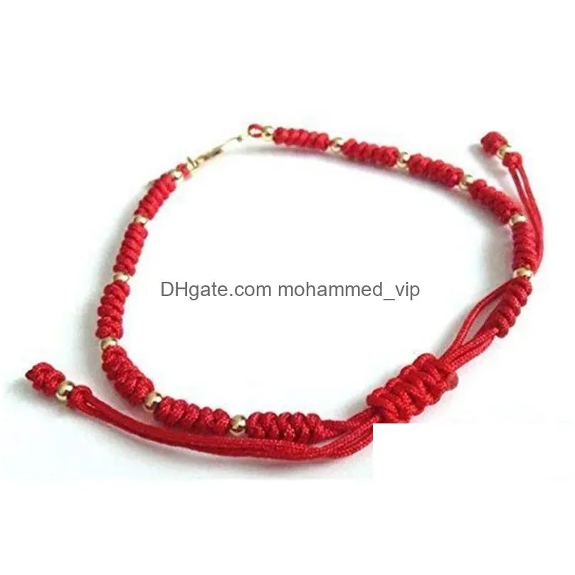 chain 12pcs virgin mary medal adjustable red string bracelet virgen la milagrosa 231016