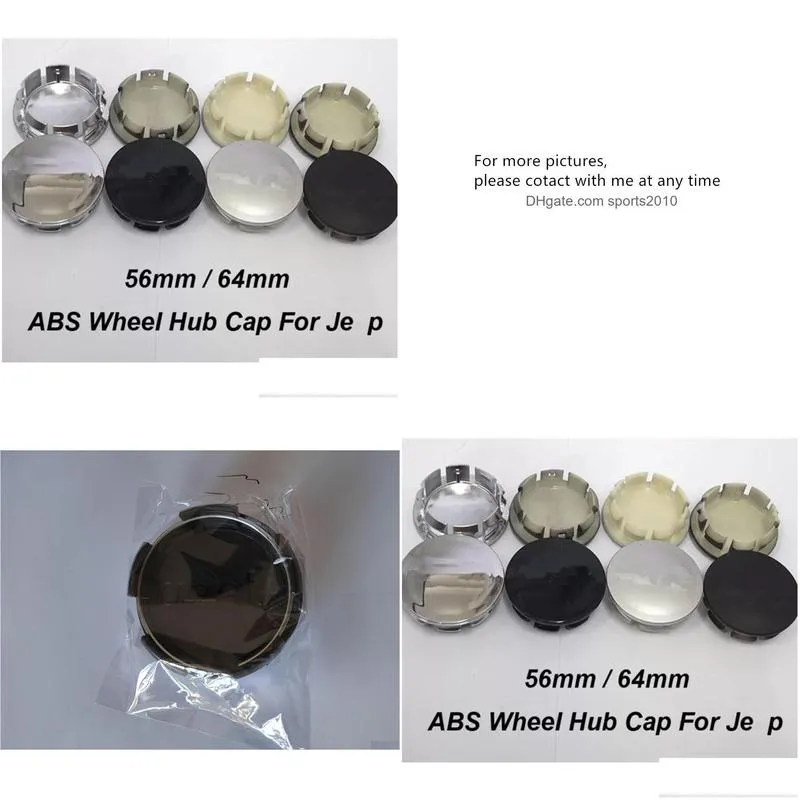 Other Interior Accessories 100Pcs Wheel Ers Car Center Hub Er Cap Badge 56Mm Glossy/Matte/Black Drop Delivery Automobiles Motorcycles Dhjo3