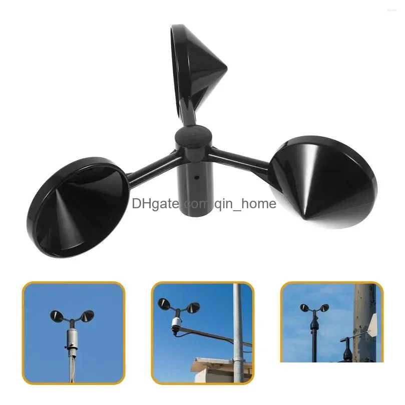 garden decorations anemometer wind cup speeds sensor gauge accessories air flowing abs replacement